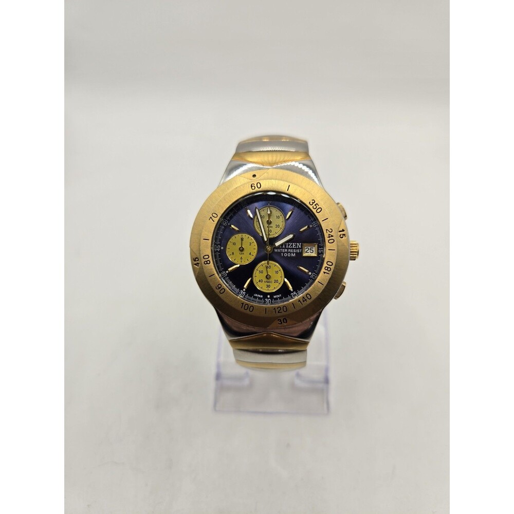 Citizen Promaster 39mm Chronograph Dive Watch + Box. New Battery. 7.25" Band - Picture 4 of 15
